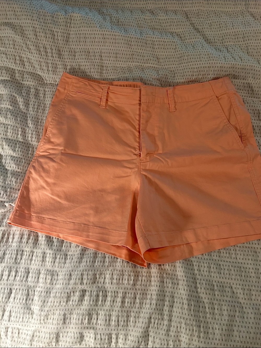 Lands' End Peach Cotton Bermuda Shorts